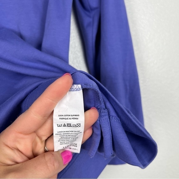 L.L‎ Bean Long Sleeve Cowl Neck Tee Sz S - Picture 6 of 6